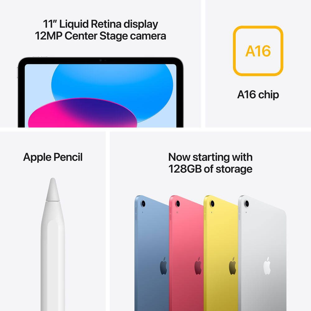 Apple iPad A16 11" 256GB Wi-Fi Blue