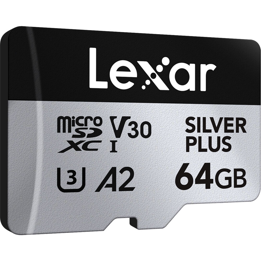 Cartão de Memória microSDXC Lexar 64GB Professional Silver Plus UHS-I 205MB/s