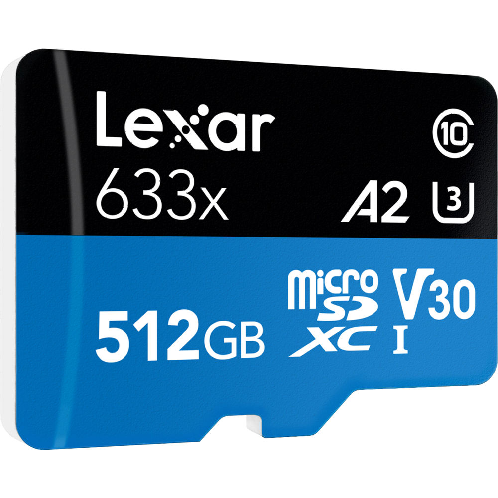 Cartão de Memória microSDXC Lexar Blue 512GB 633x UHS-I 100MB/s