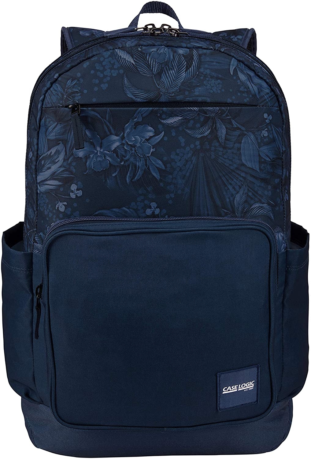 Mochila Query 29 Litros para Laptop – Compartimento Dedicado e Design Brick Blue Floral