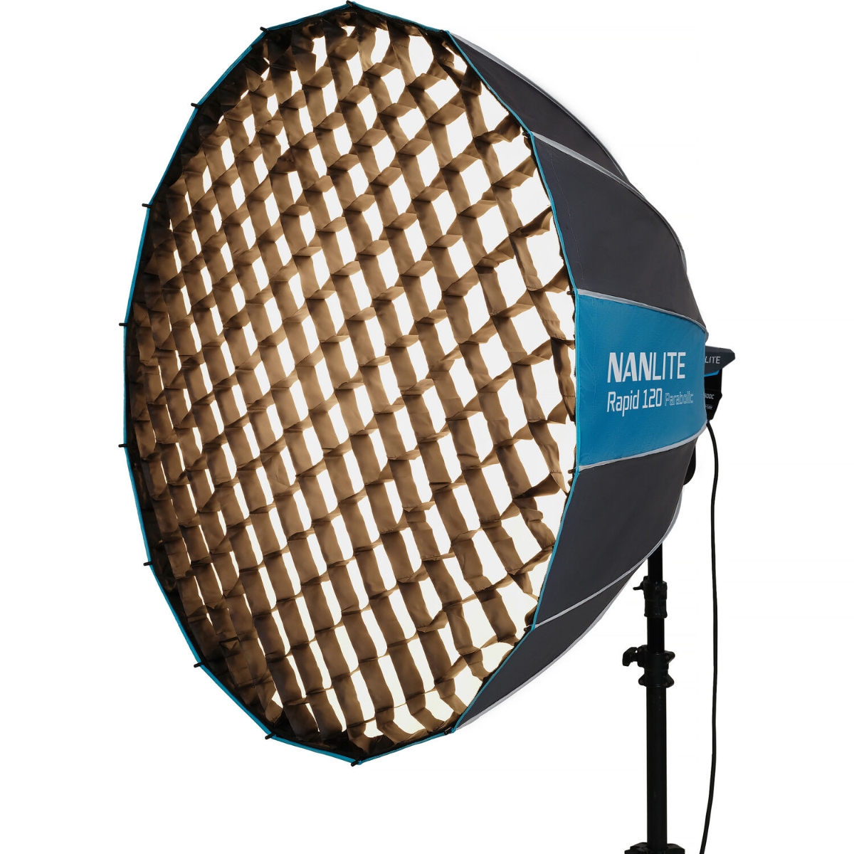 Softbox Parabólico Nanlite Rapid 120 (120cm) – Difusor de Luz Suave para Estúdio e Produção
