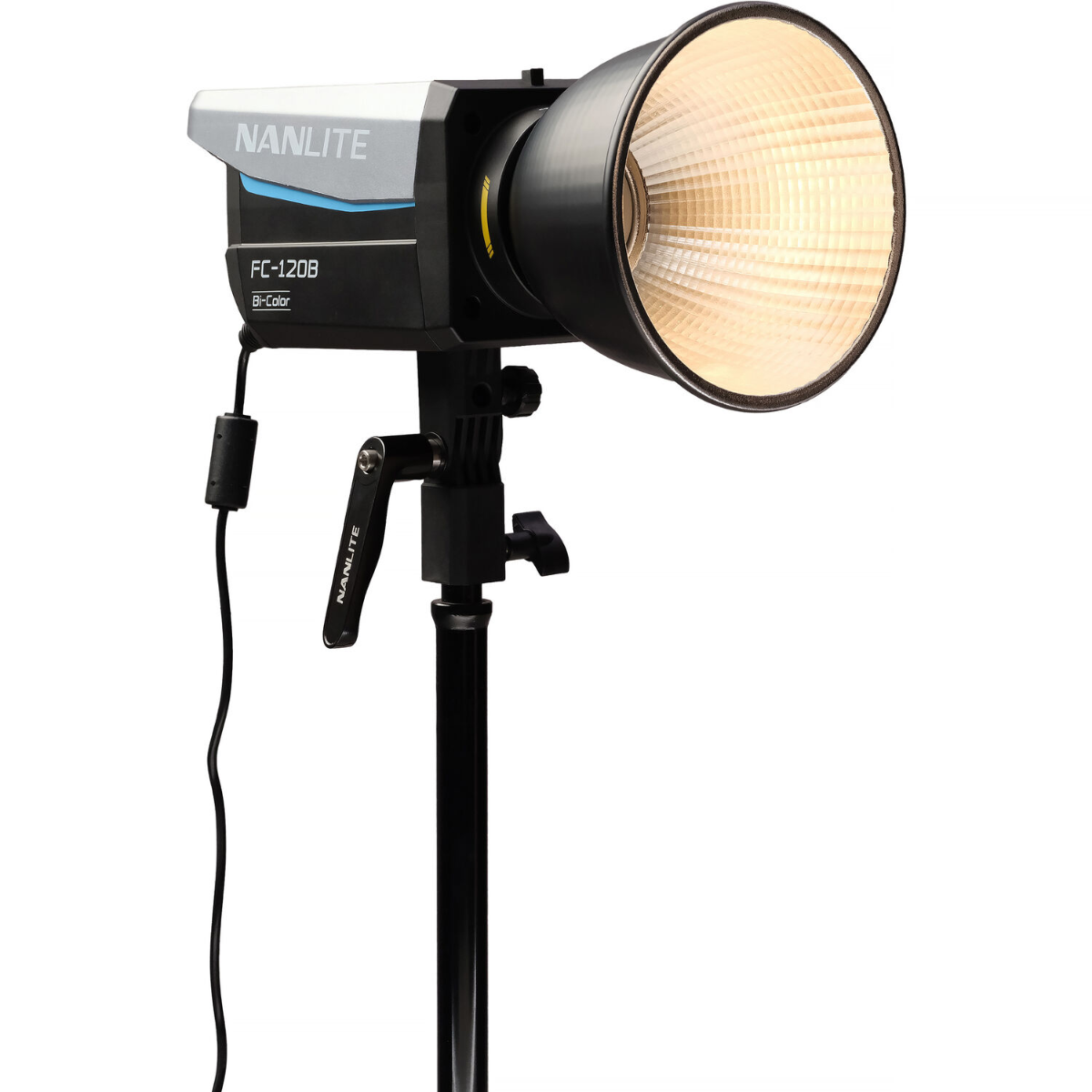 Luz de Vídeo LED Bicolor Nanlite FC120B 2700K–6500K com Montagem Bowens e Controle por App