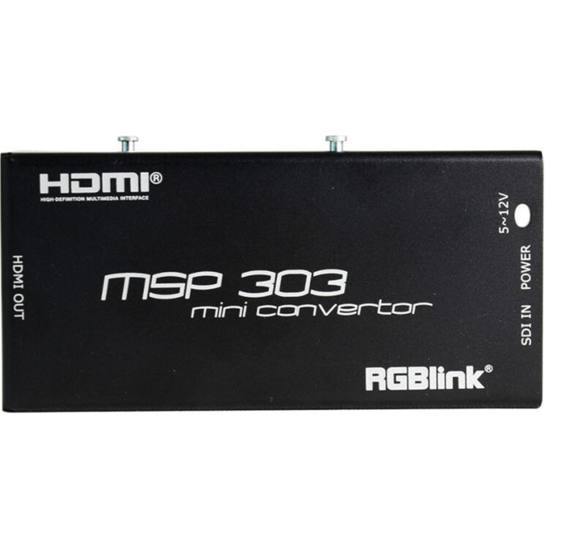 Mini Conversor RGBlink MSP 303 SDI para HDMI – Sinal Profissional para Vídeo