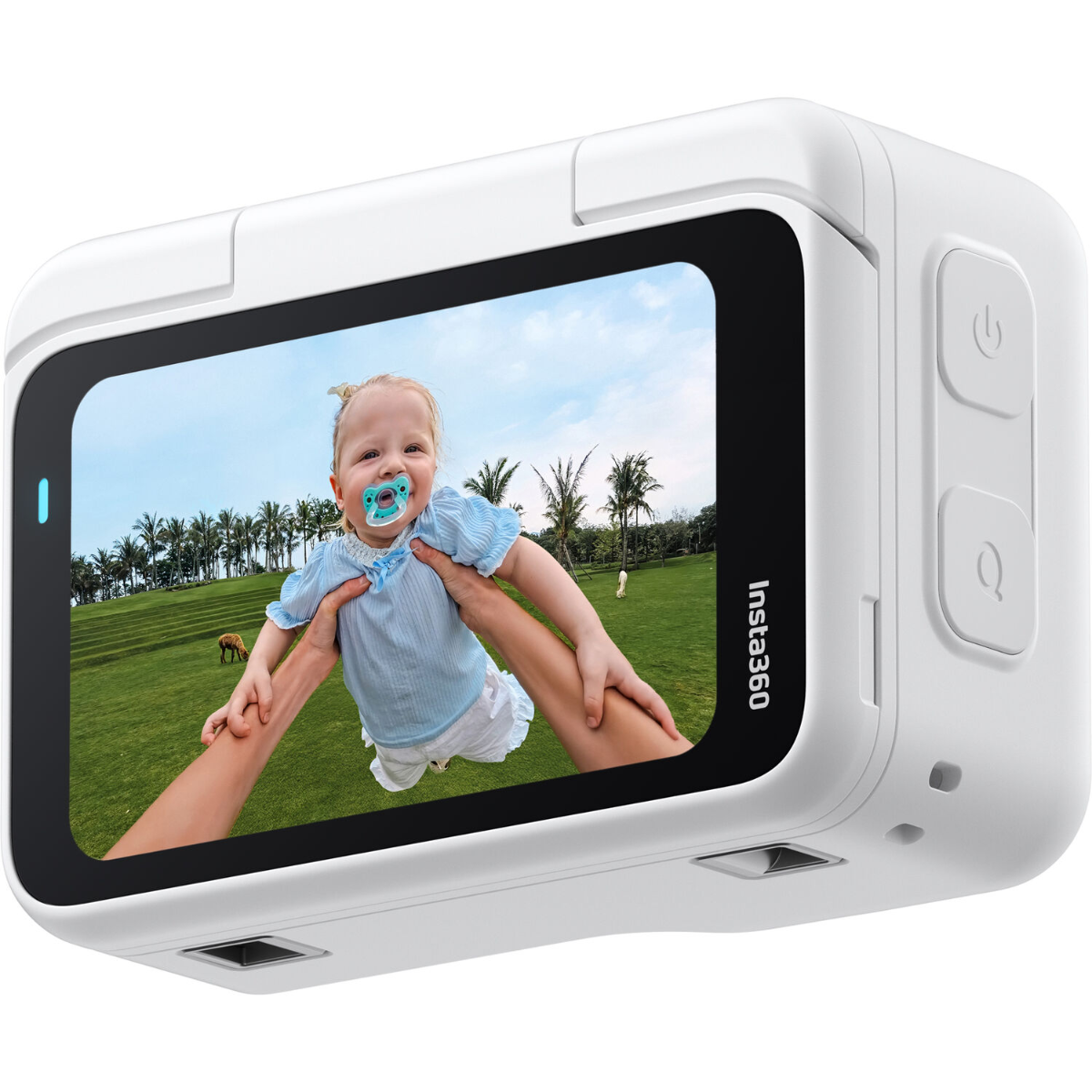 Câmera Insta360 GO Ultra (Branca) – Compacta e Portátil para Vídeos em Movimento