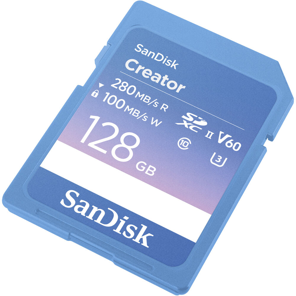 Cartão de Memória SDXC SanDisk Creator 128GB UHS-II 280MB/s