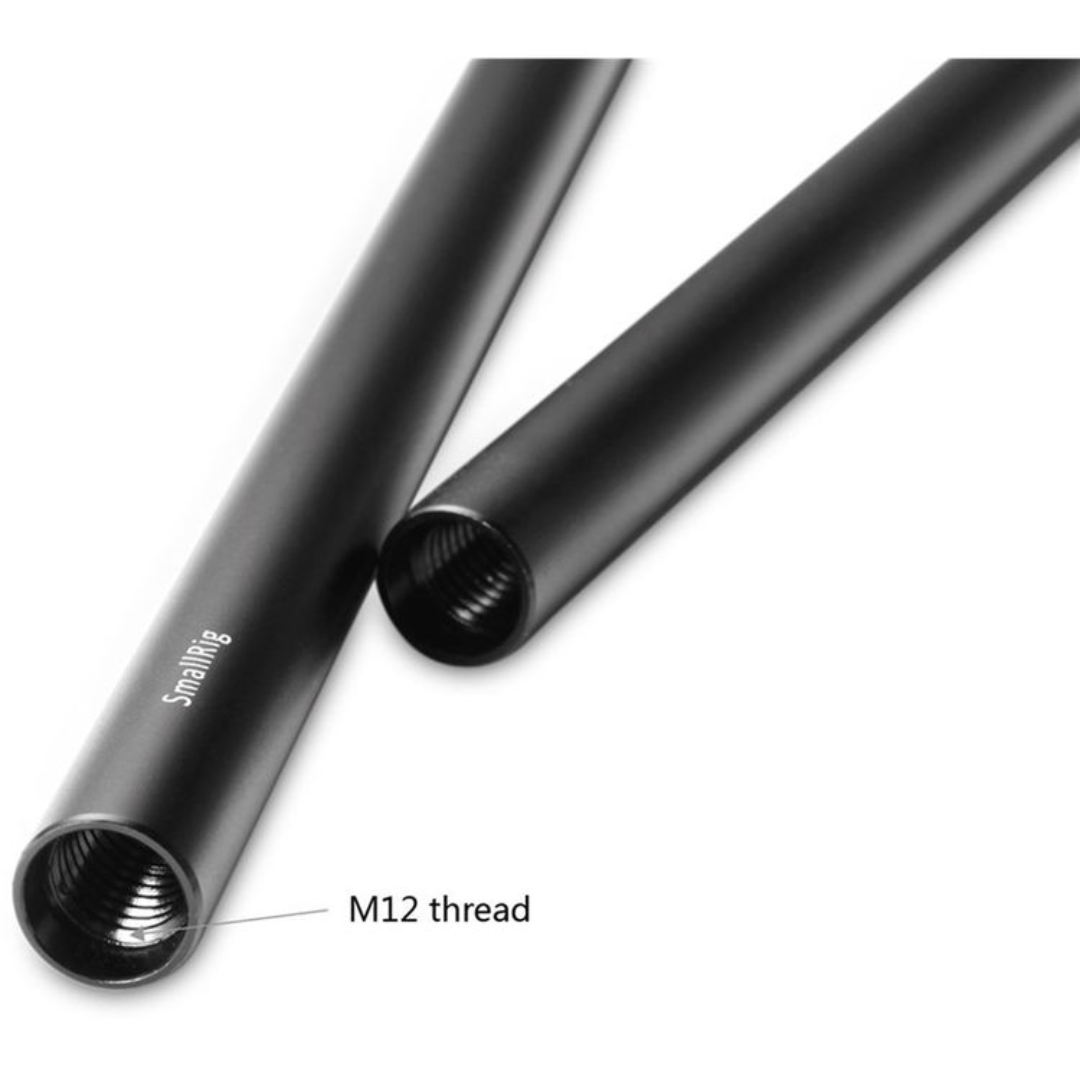 Varetas de Alumínio SmallRig 15mm 30cm (Par) – Montagem Segura para Rigs de Câmera