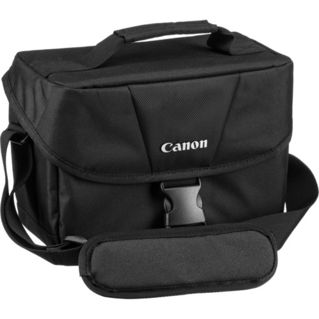 Bolsa Fotográfica Canon 200ES – Ideal para Câmeras Profissionais, Design de Ombro (Preta)