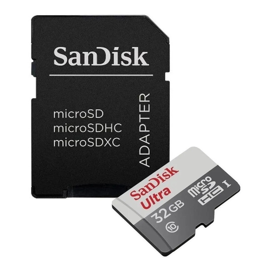 Cartão de Memória microSDHC Sandisk Ultra 32GB UHS-I 80MB/s