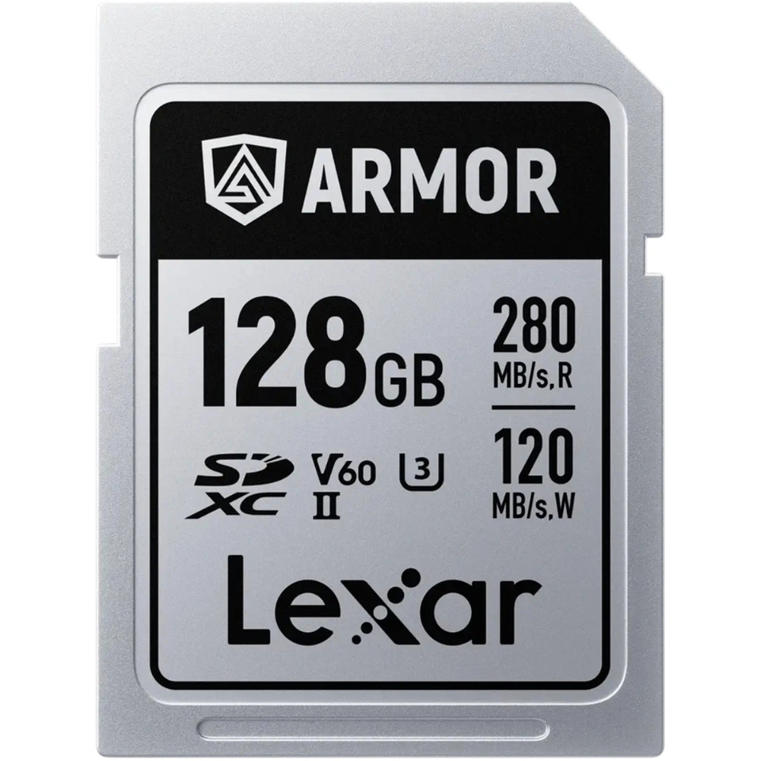 Cartão de Memória SDXC Lexar ARMOR SILVER 128GB UHS-II 280MB/s