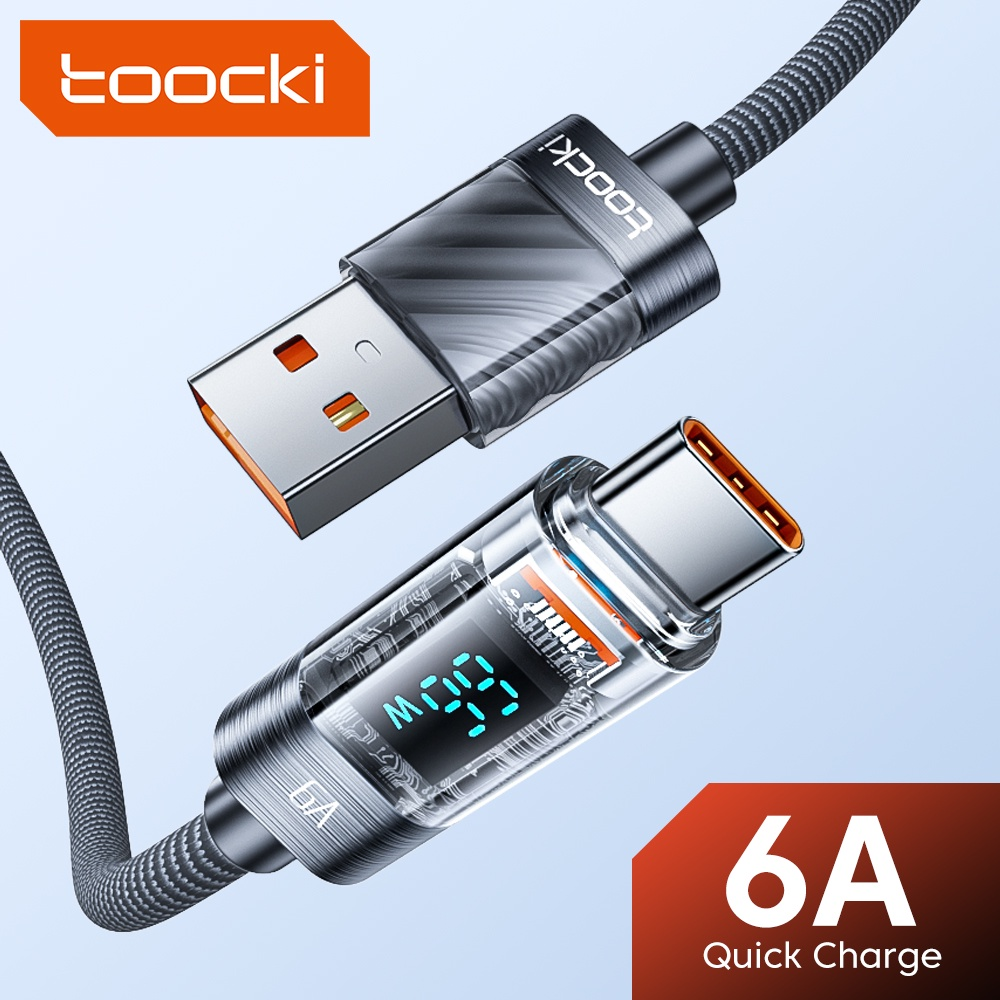 Cabo USB Tipo C Toocki para Xiaomi e Samsung – Alta Velocidade de Carregamento
