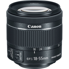 Lente Canon EF-S 18-55mm f/4-5.6 IS STM (Open Box)