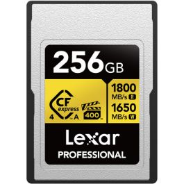 Cartão de Memória CFexpress 4.0 Lexar Profissional Gold 256GB Type A 1800MB/s