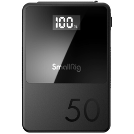 Bateria SmallRig VB50 Mini V-Mount (Preta) – 50Wh, USB-C PD 45W e Design Compacto