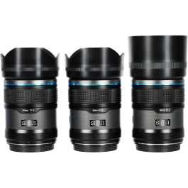 Kit de 3 Lentes Sirui Sniper f/1.2 para Sony E - 23mm, 33mm e 56mm