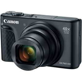 Câmera Canon PowerShot SX740 HS, Zoom 40x, Wi-Fi, 4k - Preta