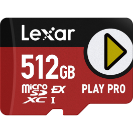 Cartão de Memória microSDXC Lexar Play Pro 512GB UHS-I 900MB/s