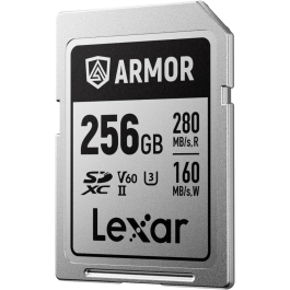 Cartão de Memória SDXC Lexar ARMOR SILVER 256GB UHS-II 280MB/s