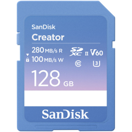 Cartão de Memória SDXC SanDisk Creator 128GB UHS-II 280MB/s