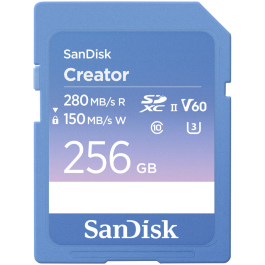 Cartão de Memória SDXC SanDisk Creator 256GB UHS-II 280MB/s