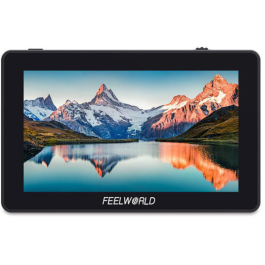 Monitor de Câmera FeelWorld F6 Plus 5,5" 4K HDMI  – Tela Compacta para Filmagem e Fotografia