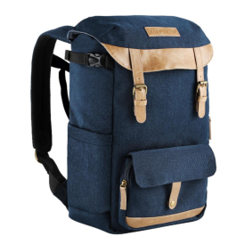 Mochila K&F Concept Urban Wander 02 20L – para Câmera, Notebook 15,6" e Tripé (Azul)