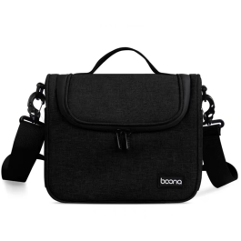 Bolsa de Ombro Preta Tamanho G para Câmeras DSLR e Mirrorless Sony, Nikon e Canon