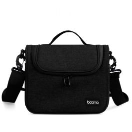 Bolsa de Ombro Impermeável para Câmera DSLR e Mirrorless Sony, Nikon e Canon (Preta) M