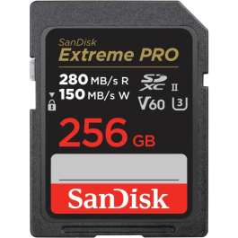 Cartão de Memória SDXC SanDisk Extreme PRO 256GB UHS-II 280MB/s