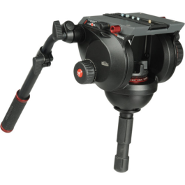 Cabeça Fluida Manfrotto para Tripé – Suporta até 13kg para Filmagens Profissionais