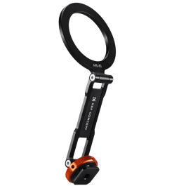 Suporte magnético para celular K&F CONCEPT com encaixe para sapata fria, adaptador ajustável e giratório