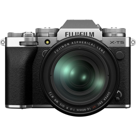 Câmera FUJIFILM X-T5 Mirrorless com lente XF 16-80mm f/4 R OIS WR - Prata