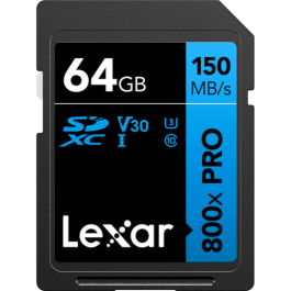 Cartão de Memória SDXC Lexar Blue 64GB 800x Pro UHS-I 150MB/s