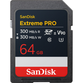 Cartão de Memória SDXC SanDisk Extreme PRO 64GB UHS-II 300MB/s