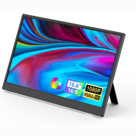 Monitor Portátil 15.6" Full HD IPS USB-C/HDMI com Suporte e VESA