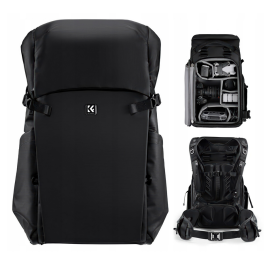 Mochila Fotografia K&F Concept Star Wander 01 30L – Proteção e Organização para Câmeras (Preta)