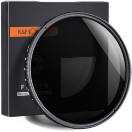 Filtro ND Variável Nano-B K&F Concept 67mm (ND2 a ND400)