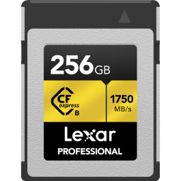 Cartão de Memória CFexpress Lexar Profissional Gold 256GB Type B 1750MB/s