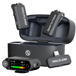 Microfone Wireless Hollyland LARK MAX 2 Duo Combo para Câmeras e Dispositivos Móveis