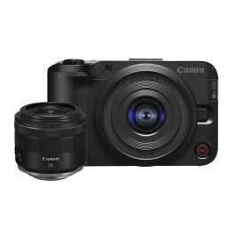 Canon EOS R50 V Mirrorless com lente RF-S 14-30mm f/4-6.3 IS STM PZ + RF 35mm f/1.8 Macro IS STM