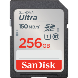 Cartão de Memória SDXC SanDisk Ultra 256GB UHS-I 150MB/s