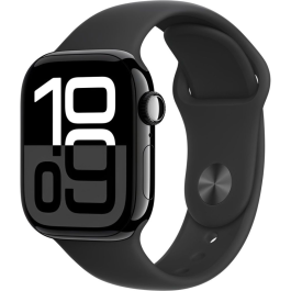 Apple Watch Series 10 46mm, GPS, Alumínio Jet Black, Pulseira Esportiva Black