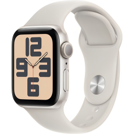 Apple Watch SE 2 44mm, GPS, Alumínio Starlight, Pulseira Esportiva Starlight