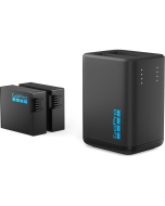 Carregador de bateria dupla GoPro com duas baterias Enduro para HERO13 Black