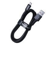 Cabo Baseus Tipo C com Luz LED – Compatível com Smartphones, Tablets e Dispositivos USB-C