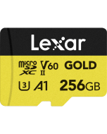 Cartão de Memória MicroSDXC Lexar Gold 256GB 633x UHS-II 280MB/s