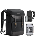 Mochila para Câmera DSLR e Laptop K&F Concept Urban Wander 02 20L – Com Capa de Chuva e Suporte para Tripé (Cinza Escuro)
