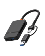 Leitor de cartão de memória 8 em 1 Usb C com adaptador USB