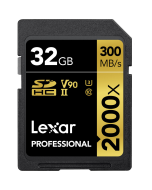 Cartão de Memória SDHC Lexar Professional Gold 32GB 2000x UHS-II 300MB/s