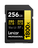 Cartão de Memória SDXC Lexar Professional Gold 256GB 1800x UHS-II 280MB/s