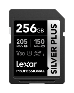 Cartão de Memória SDXC Lexar Professional Silver Plus 256GB UHS-I 205MB/s